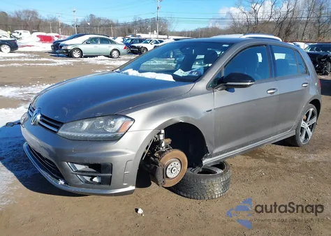 2015 Volkswagen Golf R 4-Door из США, поврежденный, VIN WVWLF7AU1FW233381